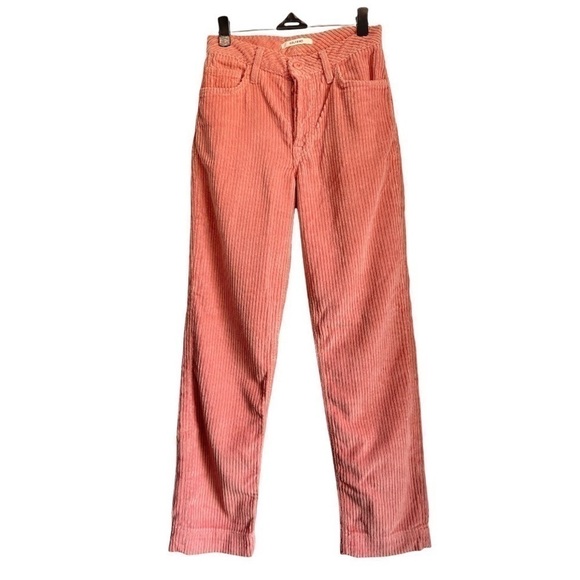 GRLFRND Helena High-Rise Clean Crop Corduroy Jean in Last Rose size 23 - Picture 4 of 9